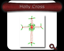 Buy Holly Cross Note Card