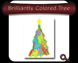 Buy Brilliantly Colored Tree Note Card