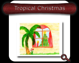 Buy Tropical Christmas Note Card