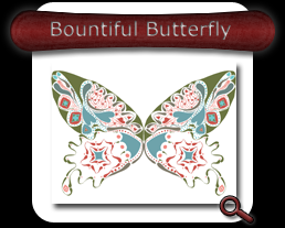 Bountiful Butterfly - Vintage Note Card
