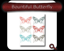 Bountiful Butterfly - Vintage Six Note Card