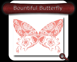 Bountiful Butterfly - Vintage Pink Note Card