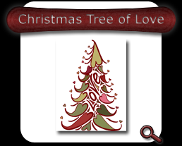 Christmas Tree of Love - Red Note Card