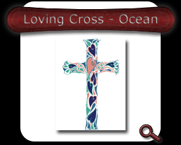 Loving Cross - Ocean Note Card