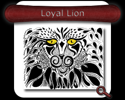 Loyal Lion Note Card