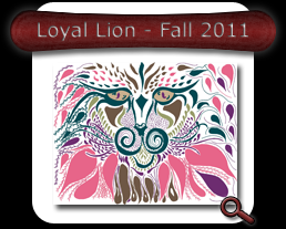 Loyal Lion - Fall 2011 Note Card